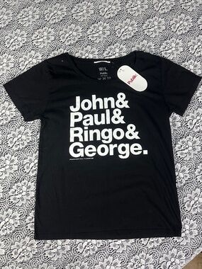 NWT Publik The Beatles "John & Paul & Ringo & George" Graphic Tee - M/L